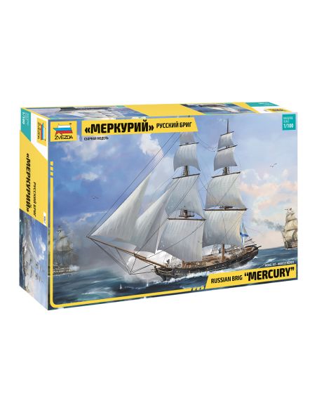ZVEZDA Z9067 RUSSIAN BRIG MERKURII 19th cty.KIT 1:100 Modellino