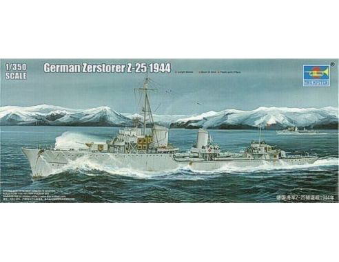TRUMPETER 05321 GERMAN ZERSTORER Z-25 1944 Modellino