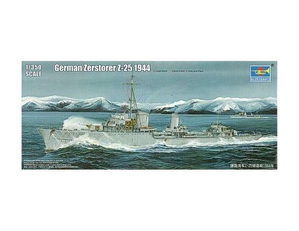 TRUMPETER 05321 GERMAN ZERSTORER Z-25 1944 Modellino