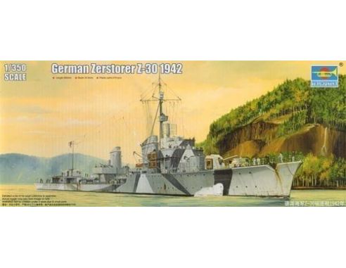 TRUMPETER 05322 GERMAN ZERSTORER Z-30 1942 Modellino