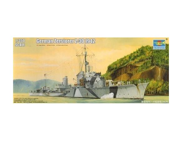 TRUMPETER 05322 GERMAN ZERSTORER Z-30 1942 Modellino