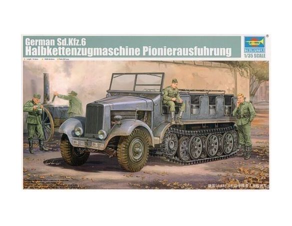 Trumpeter TP5530 CAMION CINGOLATO GERMAN SD.KFZ.6 HALBKETTENZ.PIONIER.KIT 1:35 Modellino