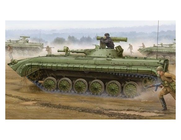 TRUMPETER 05556 SOVIET BMP-1P IFV Modellino