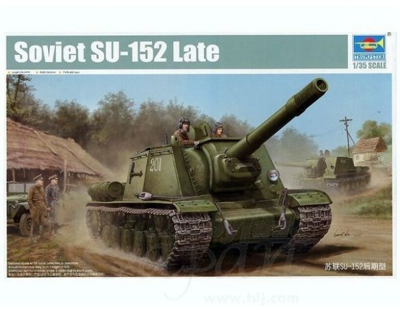 TRUMPETER 05568 SOVIET SU-152 TANK LATE Modellino