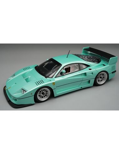 TECNOMODEL TMD18410B FERRARI F40 LM 1996 PRESS VERSION MET.LIGHT BLUE C/VETRINA Modellino