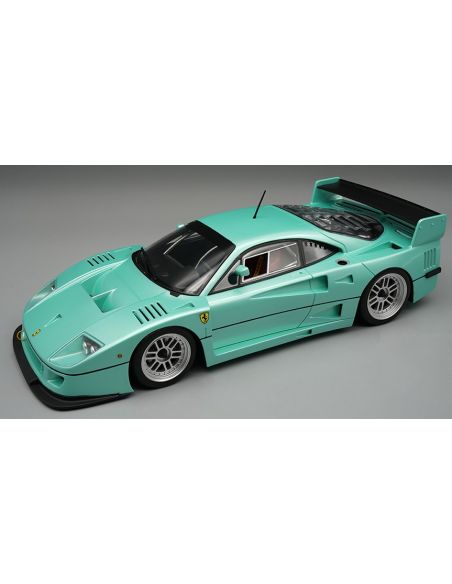 TECNOMODEL TMD18410B FERRARI F40 LM 1996 PRESS VERSION MET.LIGHT BLUE C/VETRINA Modellino