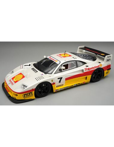 TECNOMODEL TMD18410G FERRARI F40 LM 1996 N.7 MONTE SHELL/BLACK WHEELS C/VETRINA Modellino