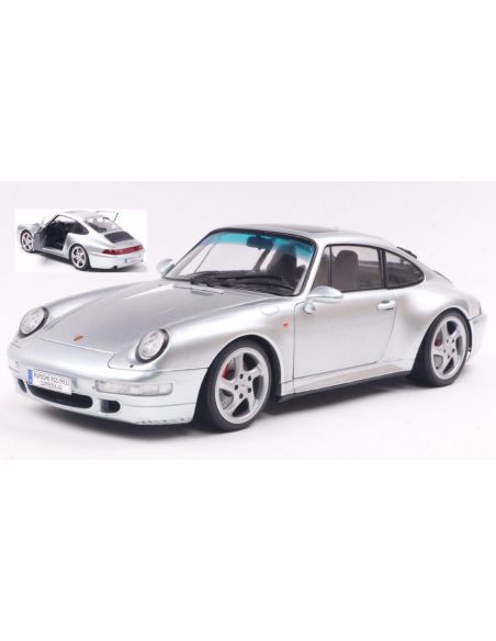SOLIDO SL1810103 PORSCHE 911 993 4S COUPE 1996 SILVER 1:18 Modellino