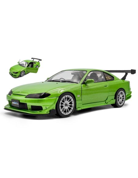 SOLIDO SL1812203 NISSAN SILVIA (S15) COUPE SPEC-R AERO 1999 MET.GREEN 1:18 Modellino