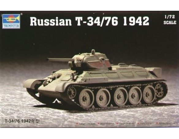 TRUMPETER 07206 SOVIET T-34/76 MOD. 1942 Modellino