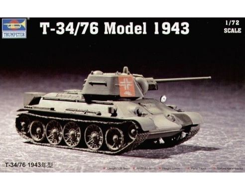 TRUMPETER 07208 SOVIET T-34/76 MOD. 1943 Modellino