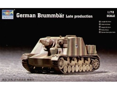 TRUMPETER 07212 GERMAN BRUMMBAR LATE PRODUCTION Modellino