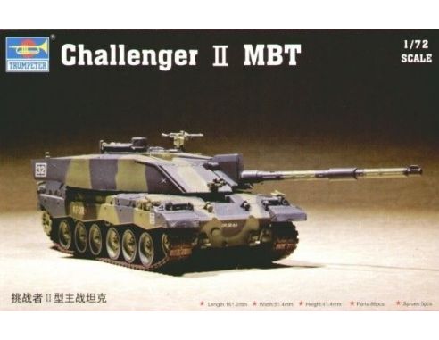 TRUMPETER 07214 CHALLENGER II MBT Modellino