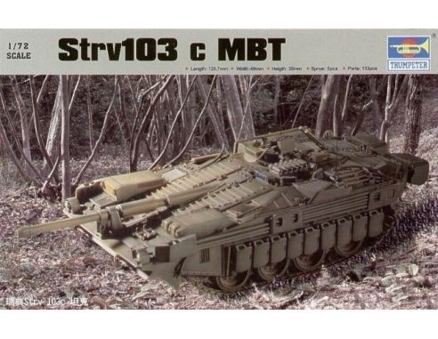 TRUMPETER 07220 STRV 103C MBT Modellino