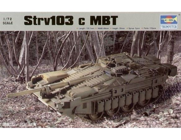 TRUMPETER 07220 STRV 103C MBT Modellino