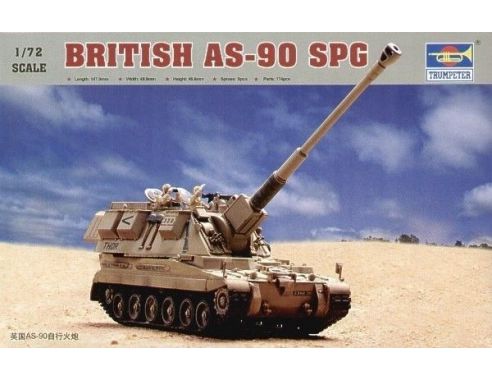 TRUMPETER 07221 BRITISH AS-90 SELF-PROPELLED HOWITZER Modellino