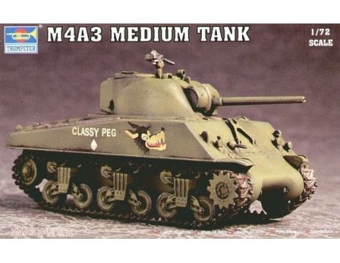 TRUMPETER 07224 M4A3 MEDIUM TANK Modellino
