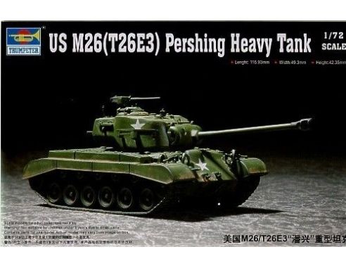 TRUMPETER 07264 US M26 T26 E3 Modellino