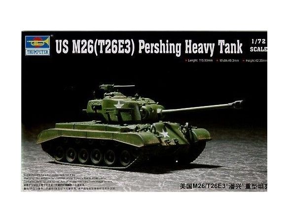 TRUMPETER 07264 US M26 T26 E3 Modellino