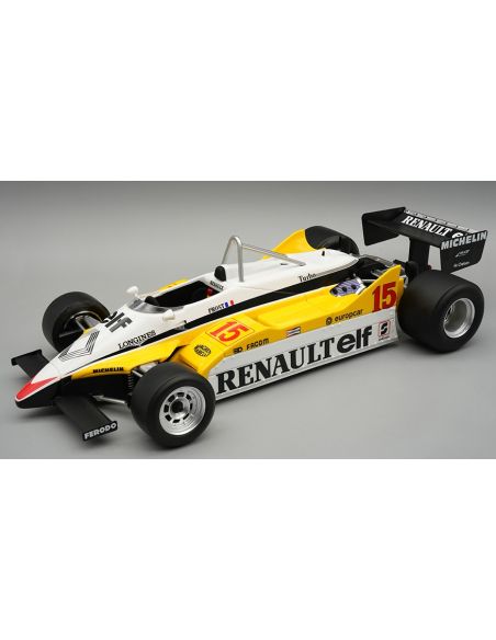 TECNOMODEL TMD18367C RENAULT RE30B WINN.BRAZILIAN GP 1982 PROST C/VETRINA 1:18 Modellino