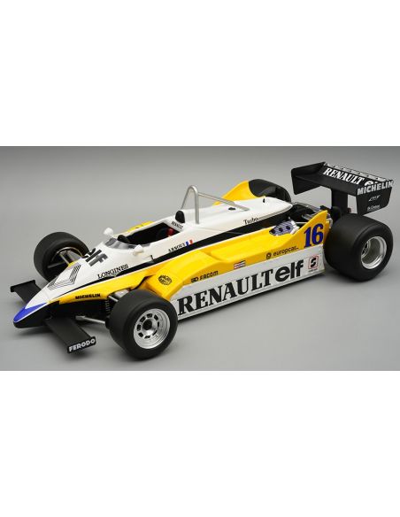 TECNOMODEL TMD18367D RENAULT RE30B WINN.FRENCH GP 1982 ARNOUX C/VETRINA 1:18 Modellino