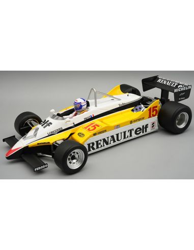 TECNOMODEL TMD18399A RENAULT RE30B N.15 WINN.SOUTH AFRICA GP 1982 A.PROST C/VETRINA 1:18 Modellino