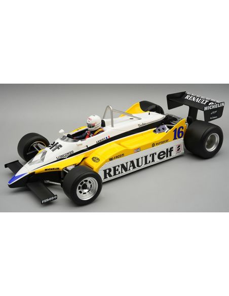 TECNOMODEL TMD18399D RENAULT RE30B N.16 WINN.FRENCH GP 1982 R.ARNOUX C/VETRINA 1:18 Modellino