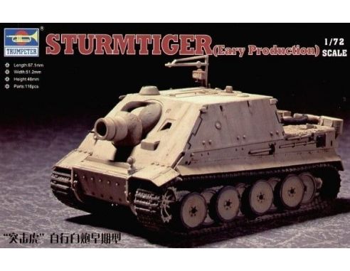 TRUMPETER 07274 STURMTIGER ASSAULT MORTAR EARLY TYPE Modellino