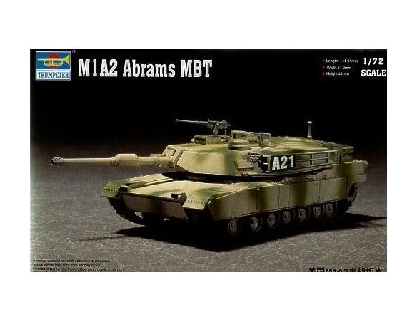TRUMPETER 07279 M1A2 ABRAMS MBT Modellino