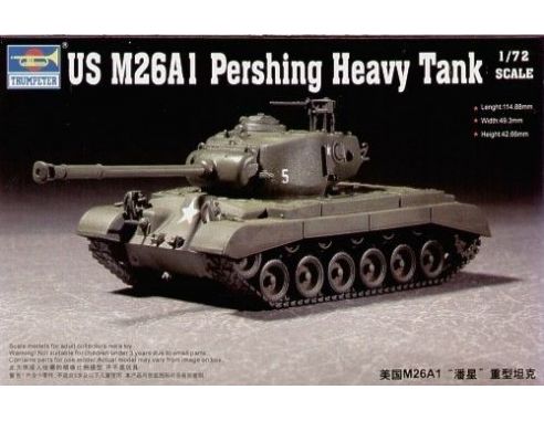 TRUMPETER 07286 M26 A1 PERSHING Modellino