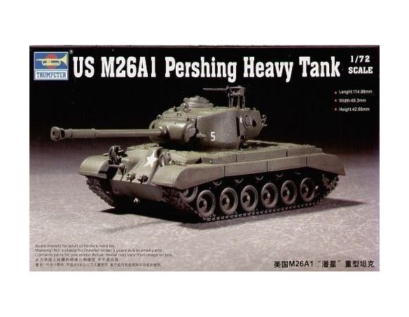 TRUMPETER 07286 M26 A1 PERSHING Modellino