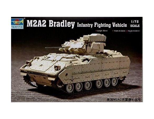 TRUMPETER 07296 M2A2 BRADLEY FIGHTING VEHICLE Modellino