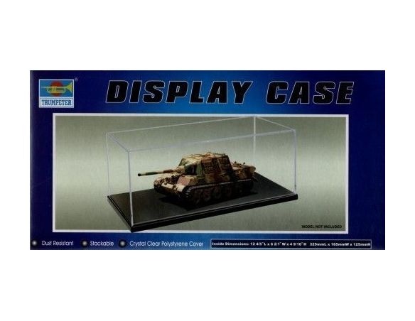 TRUMPETER 09814 VETRINA PER AUTO 1/18 & CARRI 1/35   325x165x125 mm Modellino