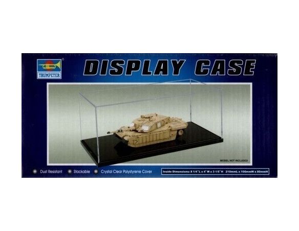 TRUMPETER 09817 VETRINA PER AUTO 1/43 & CARRI 1/72   210x100x80 mm Modellino