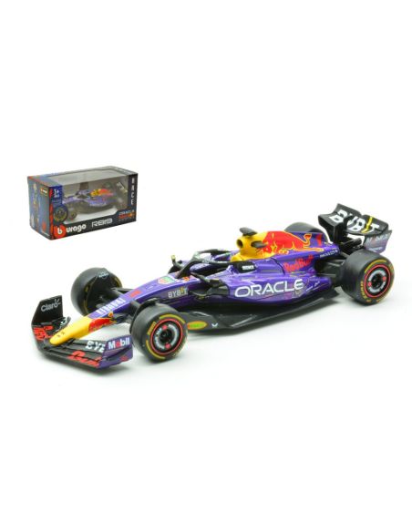 BBURAGO BU38082VL RED BULL RB19 N.1 MAX VERSTAPPEN 2023 WINNER LAS VEGAS GP 1:43 Modellino