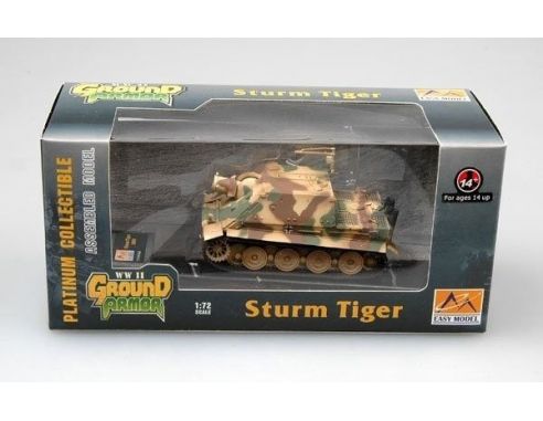 TRUMPETER 36103 STURMTIGER PZSTUMRKP 1001 IN SAND GREY BROWN Modellino