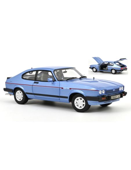 NOREV NV182764 FORD CAPRI Mk.III 2.8 INJECTION RHD 1984 PARIS BLUE METALLIC 1:18 Modellino