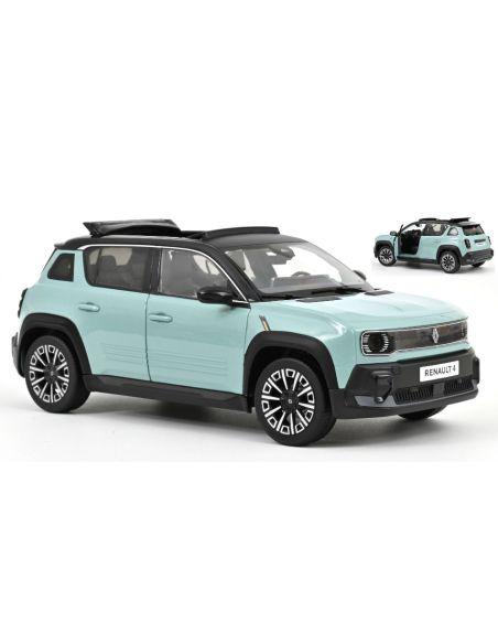 NOREV NV185520 RENAULT 4 E-TECH 100% ELECTRIC 2025 HAUTS DE FRANCE GREEN 1:18 Modellino