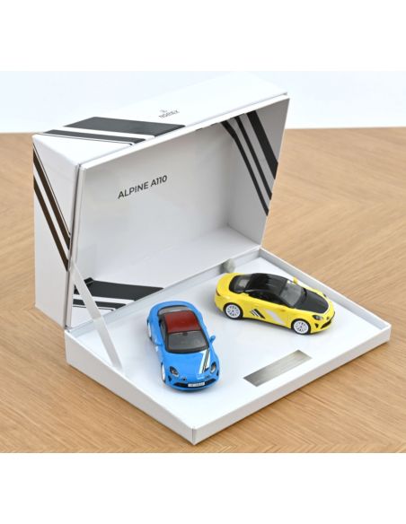 NOREV NV517881 GIFT BOX ALPINE A110 2023 SANREMO 1973 & TOUR DE CORSE 1975 1:43 Modellino