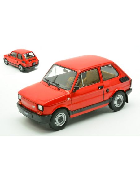 WHITEBOX WB124249 FIAT 126p 1985 RED 1:24 Modellino