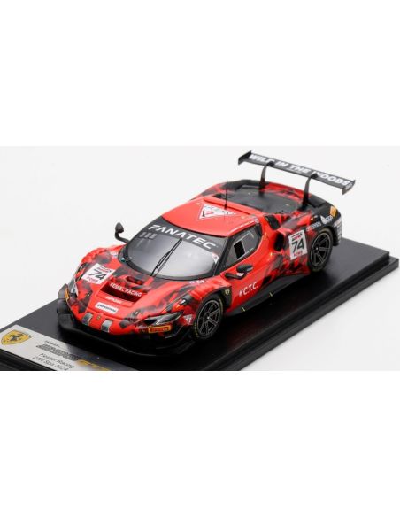 LOOKSMART LSRC192 FERRARI 296 GT3 N.74 24H SPA HARTSHORNE-TUCK-HULL-BELL 1:43 Modellino