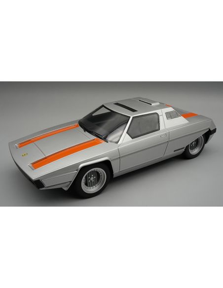 TECNOMODEL TMD18180F FERRARI 308 GT BERTONE RAINBOW 1976 MET.SILVER/ORANGE 1:18 Modellino