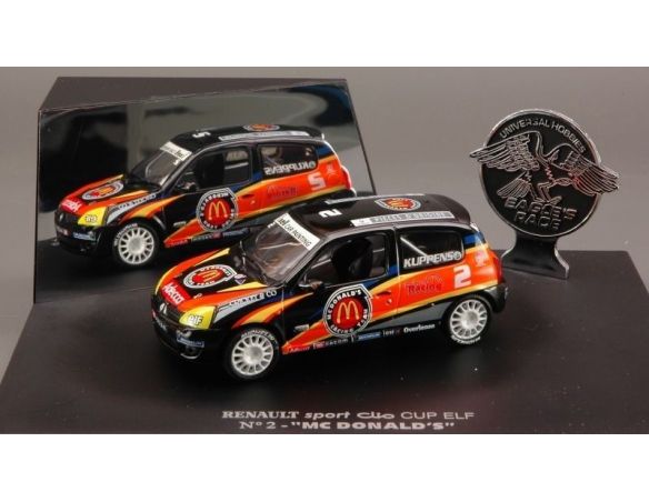 Universal Hobbies UH2359 RENAULT CLIO MC DONALD N.2 1:43 Modellino