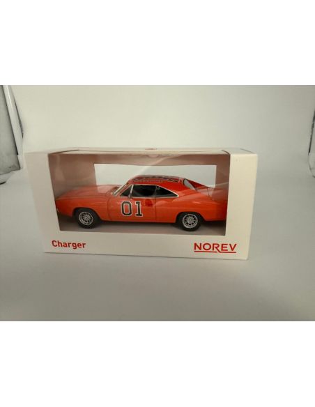 NOREV NV950003 DODGE CHARGER 1968 GENERAL LEE-THE DUKES OF HAZZARD JET CAR 1:43 Modellino