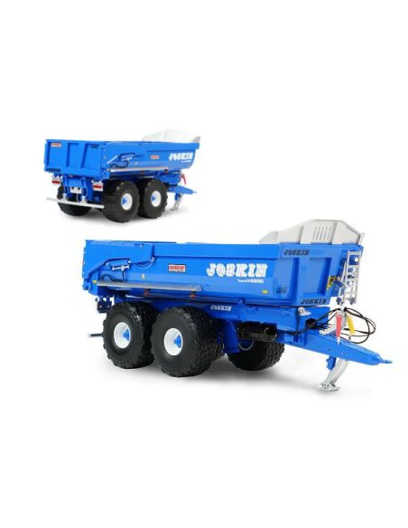 UNIVERSAL HOBBIES UH6818 JOSKIN DUMP TRAILER TRANS-KTP 22/50 BLUE VERSION 1:32 Modellino