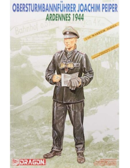 DRAGON D1620 OBERSTURMBANNFUHRER ARDENNES 1944 KIT 1:16 Modellino