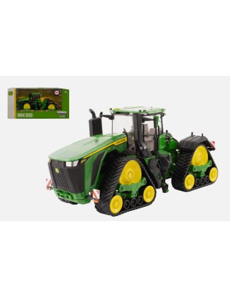 BRITAINS LC43399 TRATTORE JOHN DEERE A QUATTRO CINGOLI 9RX 830 1:32 Modellino