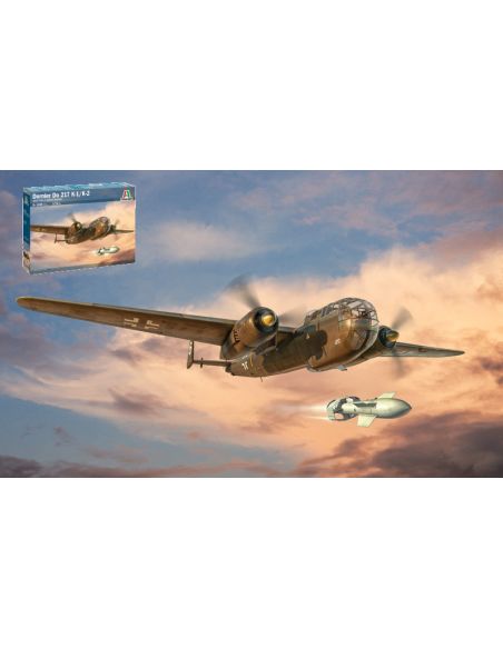 ITALERI IT1488 Do 217K WITH FRITZ X KIT 1:72 Modellino