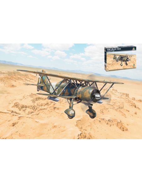 ITALERI IT2842 FIAT CR.42 FALCO ASSAULT/NIGHT FIGHTER KIT 1:48 Modellino