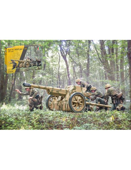 ITALERI IT96460 PAK 97/38 AT GUN WITH CREW KIT 1:72 Modellino